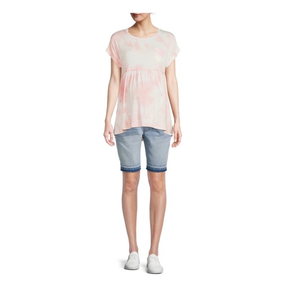 Time And Tru Women's Maternity Babydoll T-Shirt Tie dyed. NWT - Picture 6 of 10